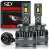 2 Pezzi 80000Lm Lampadine LED per Fari D3S 300W D1S D2S D4S D1R D2R D3R D4R Turbo LED CSP Tubo Doppio in Rame Luci per Fari BMW Benz Volvo 6000K Bianco