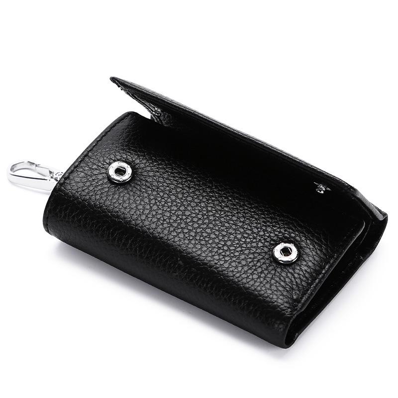 Premium Cowhide Leather Multi-functional Key Holder and Coin Wallet