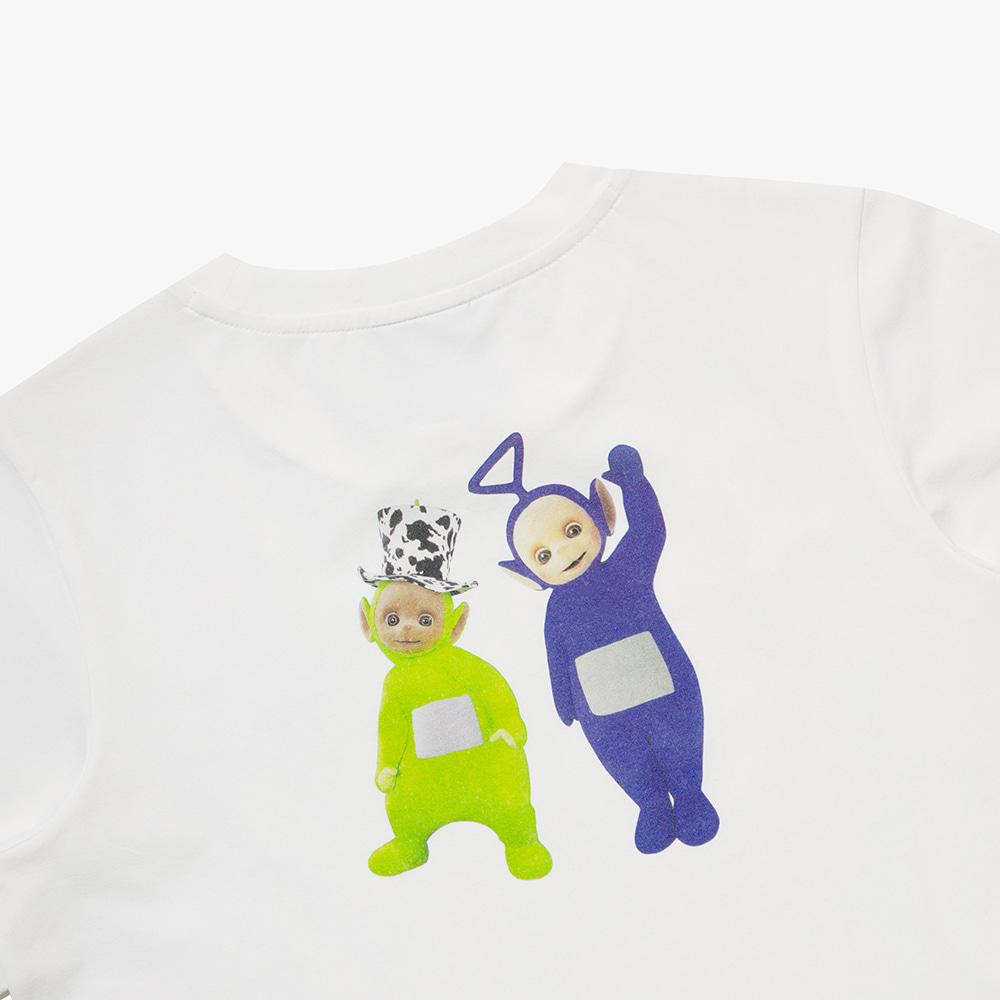 diadora Teletubbies Dry Crop Graphic Short Sleeve T-Shirt Women Ivory