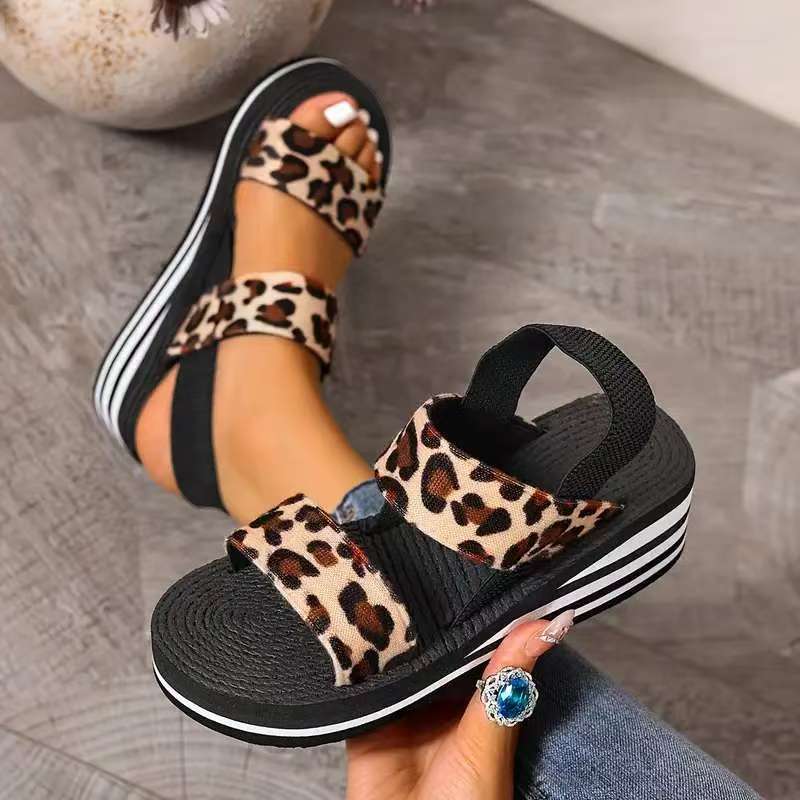 

Large size sandals women s eva platform wedge sandals Roman imitation hemp rope sole women s platform fashion 42