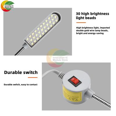 Super Bright Sewing Clothing Machine Light10/20/30 LED Multifunctional Flexible Work Lamp Light for Workbench Lathe Drill Press