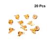 20Pcs Gold Small Metal Christmas Bells Jingle Bells Hanging Decorations Xmas Tree Ornaments DIY Craft Party Decor