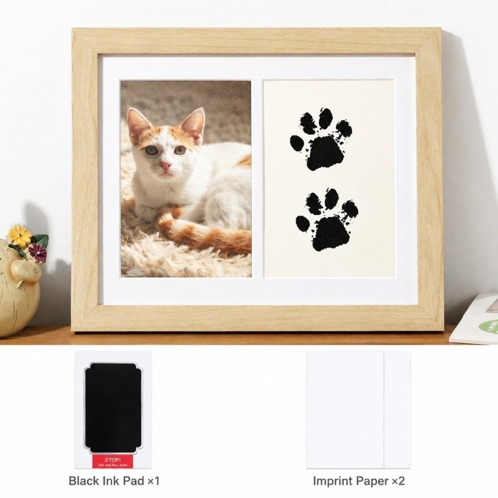 Tabletop Display DIY Pawprint Keepsake Frame Pet Paw Print Kit  Memorial Gift