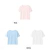 Cotton Blend T Shirt For Women With Color Block Piping Casual Summer Wear