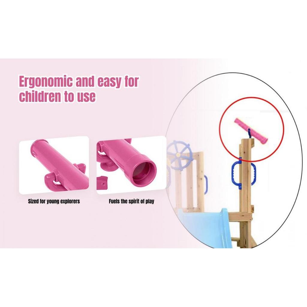 Kids Playground Toy Telescope Outdoor Swing Set Creative Pirate Playset for