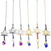 Decoration Rhinestone Hanging Hollow Crystal Lotus Pendant Glass Sun Catcher  Outdoor Indoor