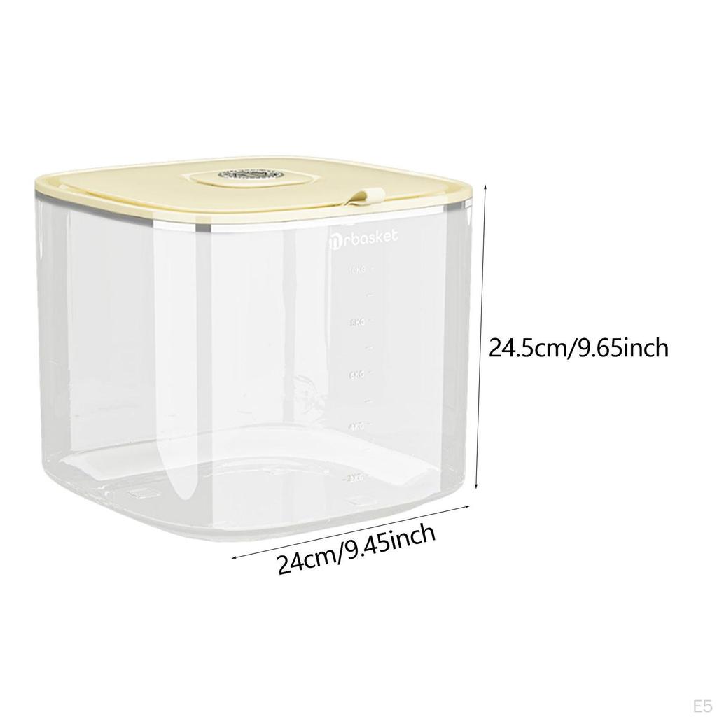 Household Rice Dispenser Airtight Storage Bin Leakproof Sealed Dry Food Container Grade