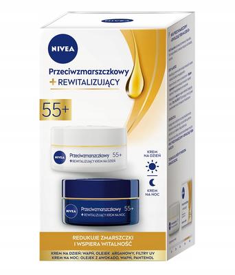Revitalizing Cream Nivea For Day Night 55+ 2X50Ml