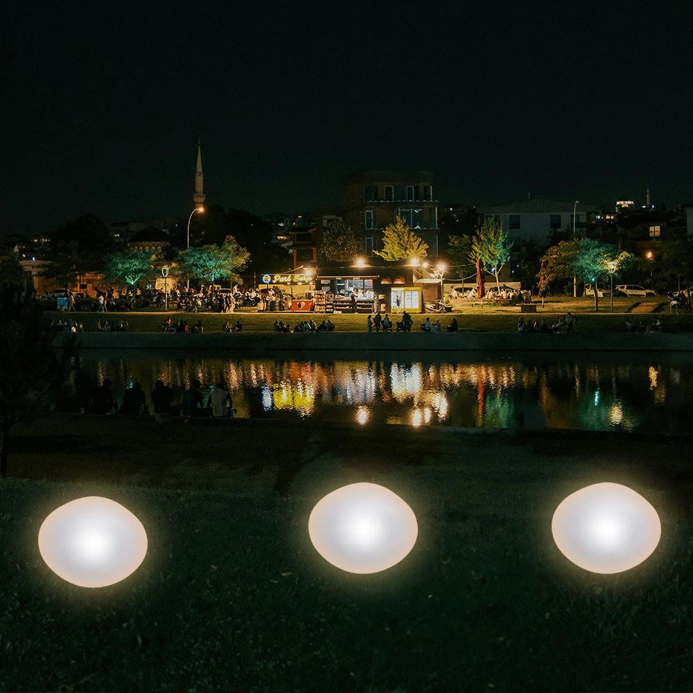 Cobblestone Shaped Solar Stone Lamp Energy Saving Solar Lawn Lamp LED Solar Light  Garden