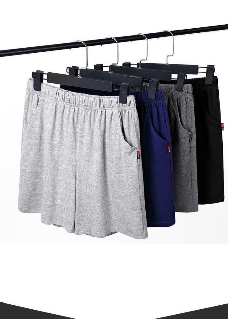 Herren Baumwolle Sommer Pyjamashorts - Locker, Lässige Passform, Große Größen