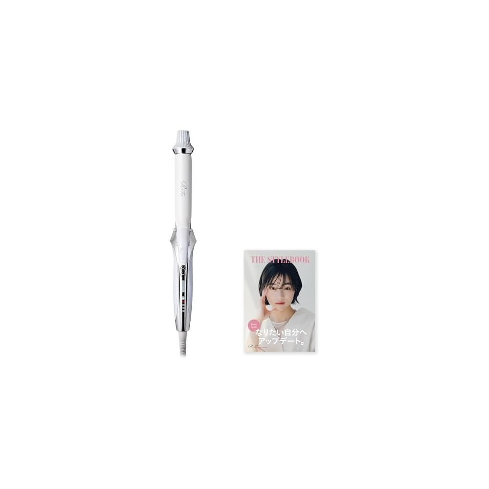 ReFa Curl Iron Pro 26mm White with Hair Styling Guide Hair Iron