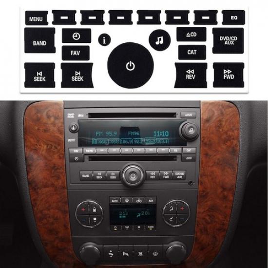 

Fit Chevy GMC Buick Knob Radio Control Button Dash Stickers Decals Repair