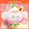 Jinnew Coin Plush Purse Keychain Adorable Cartoon Design For Stylish Key Accessories