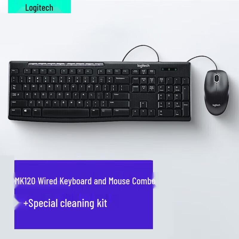 

Logitech MK200 Wired Keyboard and Mouse Combo