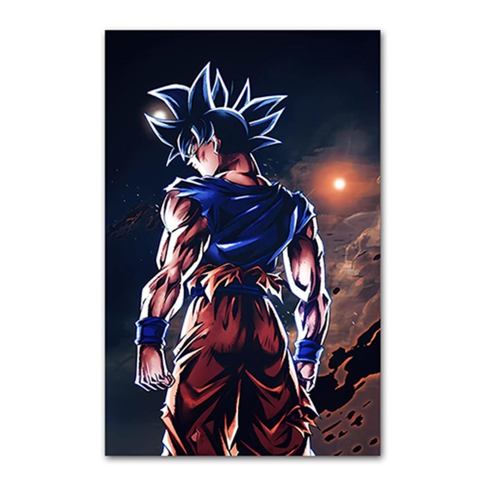 Japanese Modern Anime Retro Dragon Ball Poster Goku Gohan Vegeta Piccolo Friza Canvas Painting Print Wall Art Children Gift