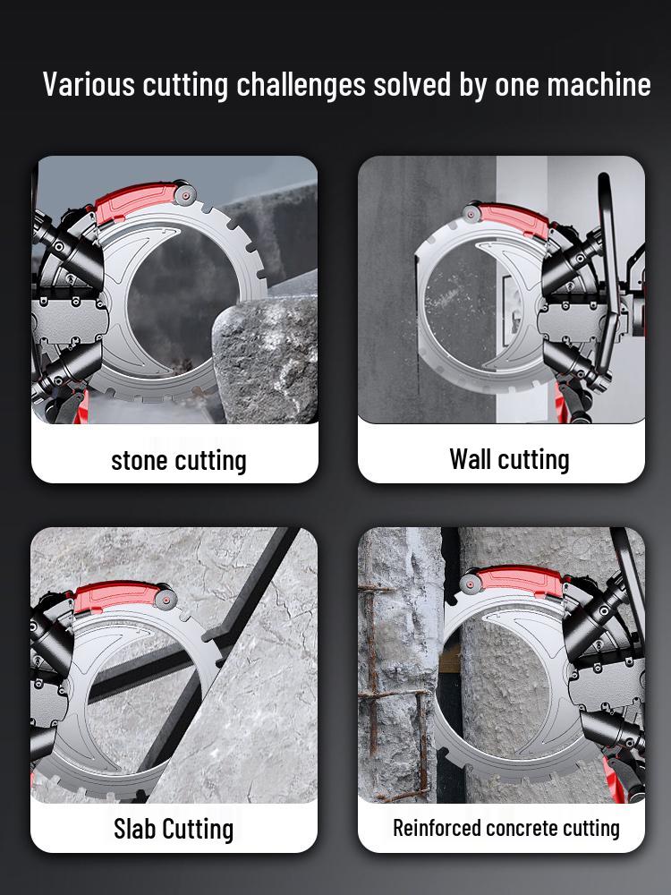 High-Power Handheld Brushless Circular Saw for Concrete and Rebar Cutting
