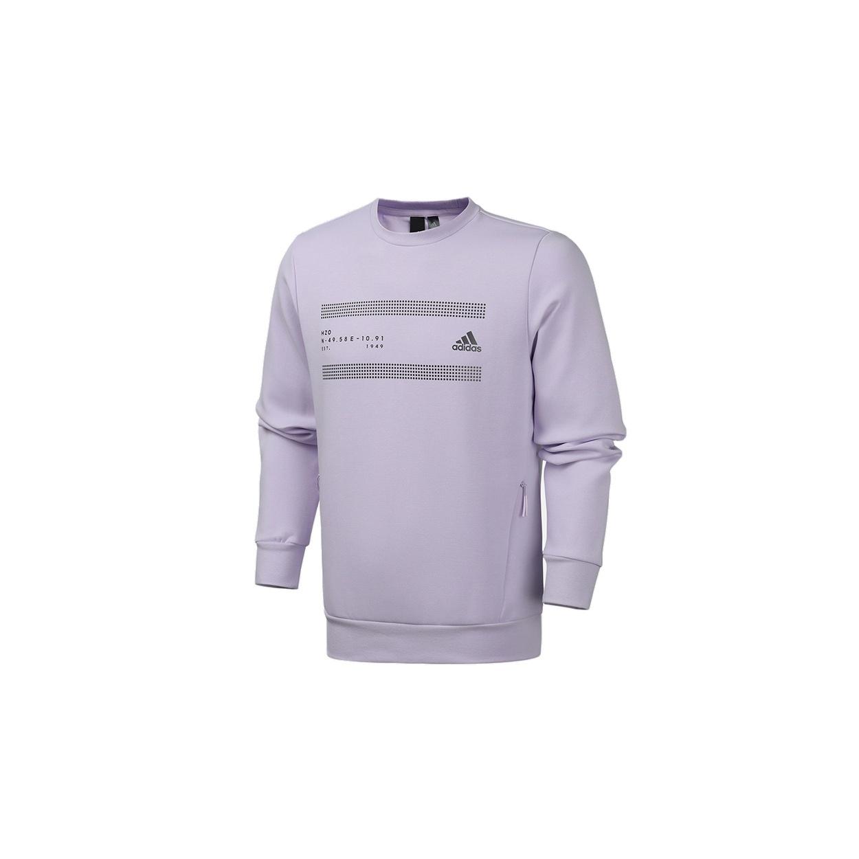 adidas O1 GFX SWT LIN Sports Stylish Purple Men s FM9390 L