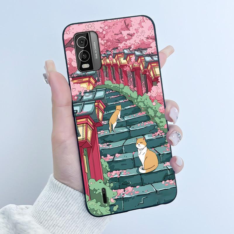 Cute Case For Nokia C210 / Nokia C300 4G Fundas Printing Shell Protective Cover Soft Silicone Cartoon Phone Casing Coque Capa