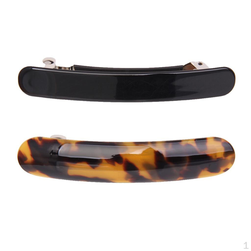 

2x Простые заколки Большие Узкие Акриловые Зажимы для Волос Головные Уборы Ювелирные Изделия