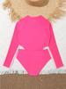 One-piece Kids Swimsuit Girls Swimwear Summer Beach Wear Swimming Suit for Girls 5-14Years