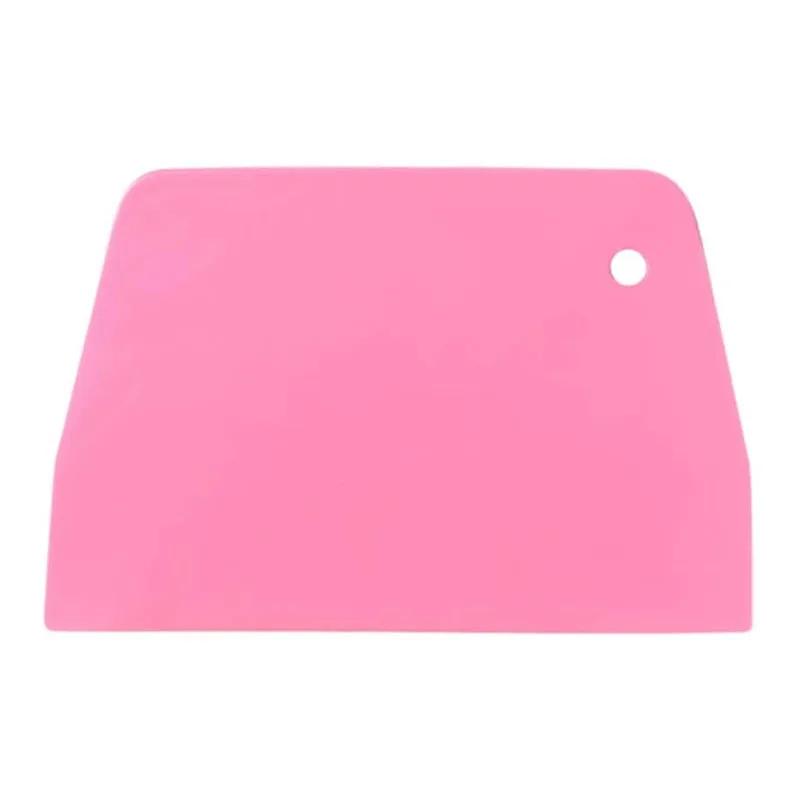 2PCS Plastic Baking Scraper Pastry Spatula Dough Knife Cake Divider Kitchen Tool DIY Cream Trapezoidal Cutter