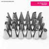 24-Piece Stainl Steel Cake Decorating Tips Baking Decorating Tools Cr Pi Nozzles Cookie Biscuit Decoration Equipment