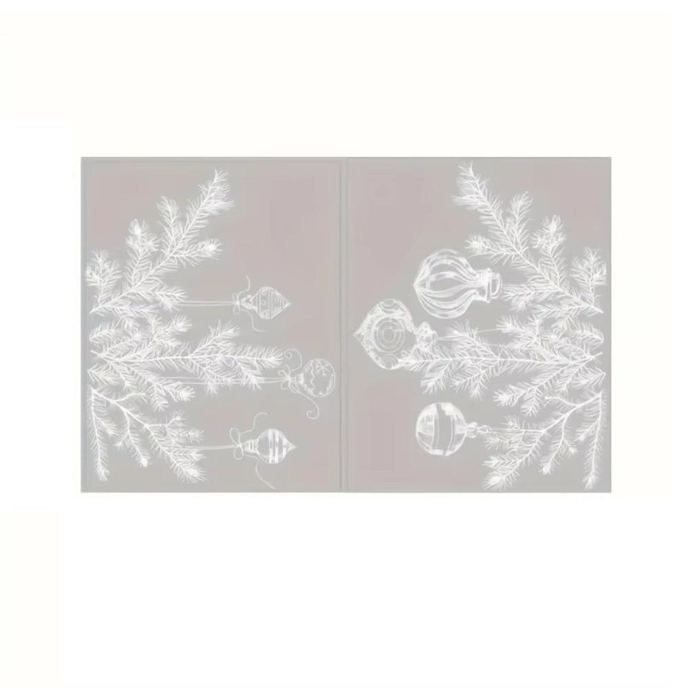 Static Cling Christmas Window Sticker Reusable Holiday Window Decal Holiday Decorating