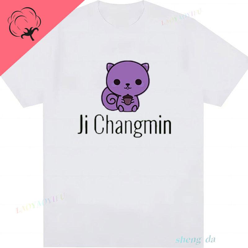 Heißer Verkauf Beliebte Kpop T-Shirts Ji Chang Min The Boyz Hip Hop Streetwear Harajuku Y2k Kleidung Vintage Unisex Goth T-Shirt