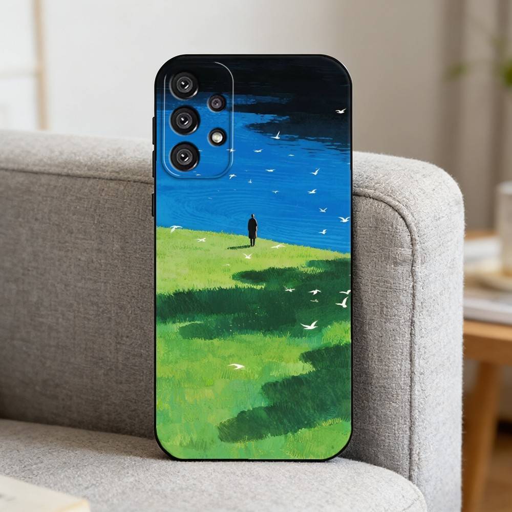 H-Human And Natural Scenery   Phone Case For Samsung S25,S24,S21,S22,S23,S30,Ultra,S20,Plus,Fe,Note,10,9,5G Black Cover