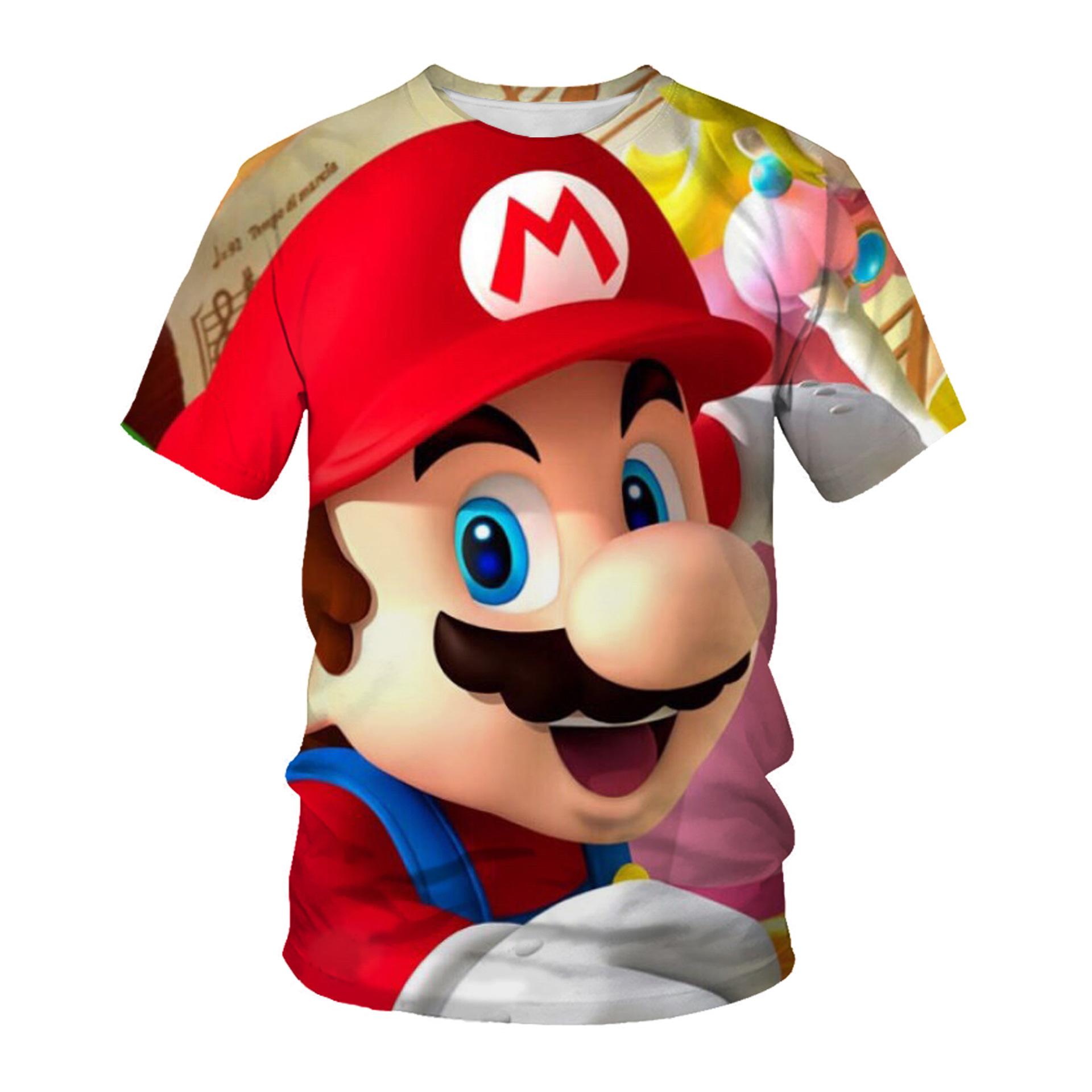 

3D-01 MINISO Children s Short Sleeve 3D Digital Printed Casual Breathable T-shirt 100