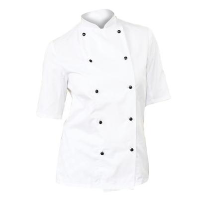 Dennys Womens/Ladies Lightweight Short Sleeve Chefs Jacket / Chefswear