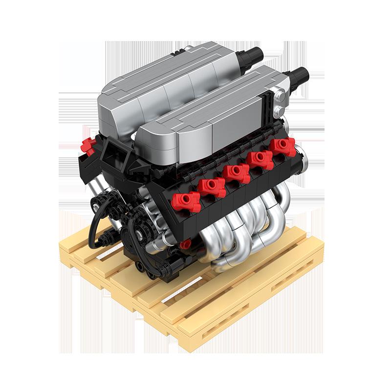Xinyu Toy Pinbo PB8869B Engine Assembly Building Block Model Toy Educational