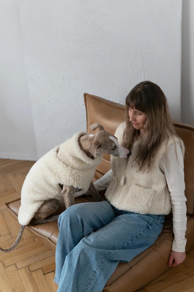 Woolen Dog Vest - Blue 4
