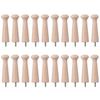 20PCS 2.71*0.87inch Wooden Shaker Peg Wood Screw On Shaker Pegs  Hats