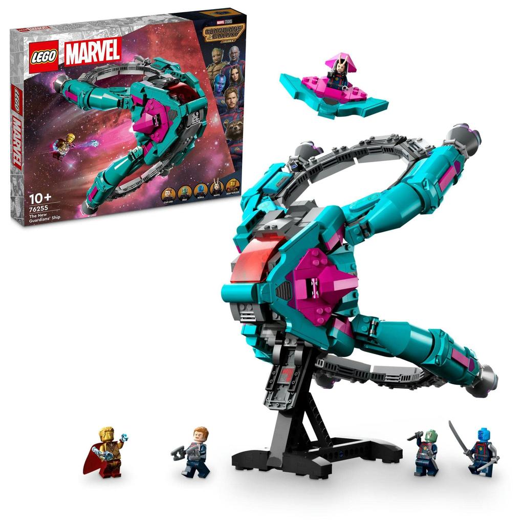 LEGO Super Heroes Marvel Guardians New Spaceship Gift 76255 Toy Blocks Birthday Gift Space American Comic Superhero Boys Ages 10 and Up