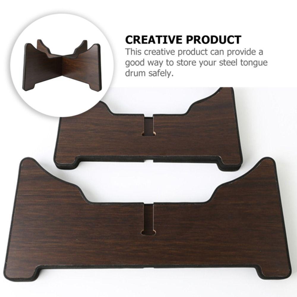 Wooden Steel Tongue Drum Bracket Detachable Ethereal Drum Holder Handpan