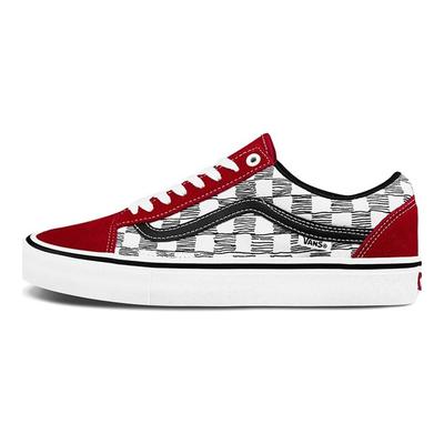 Old Skool Low Top Skate Shoes Unisex Sneakers Red Black White VN0A45JC2LZ