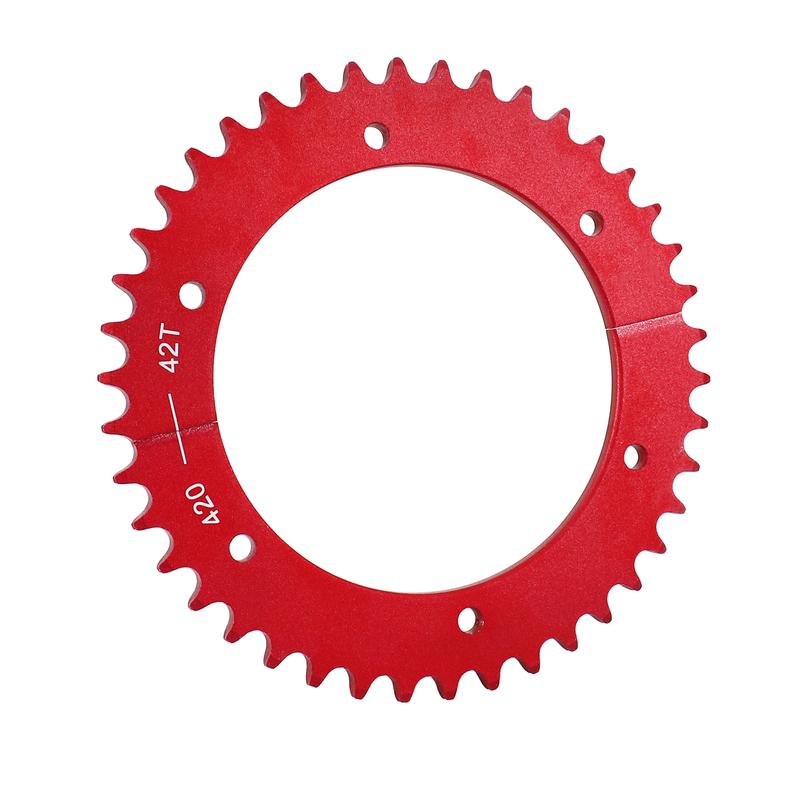 #420 Chain 42T Split Aluminum Sprocket For Predator 212cc 196cc 420cc 389cc 301cc 79cc 98cc 6.5hp 7.0hp 13hp 15hp 3.0hp Go Kart