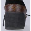 LOUIS VUITTON Monogram xhair calf lace-up boots shoes 38Used