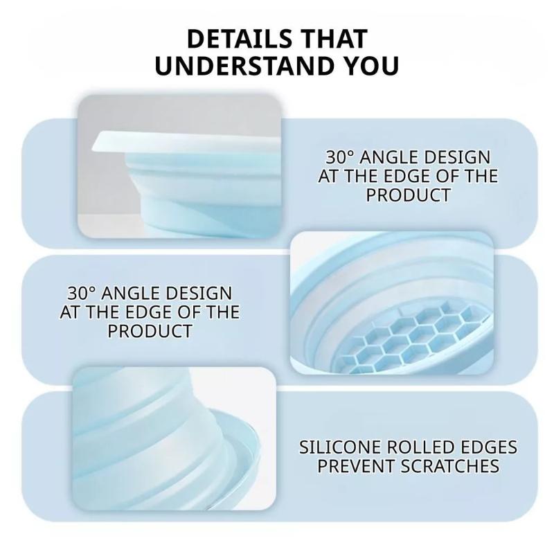 Silicone Collapsible Slow Feeder Pet Bowl Food Safe Material Anti Choking Design For Outdoor Trips Home Daily Use