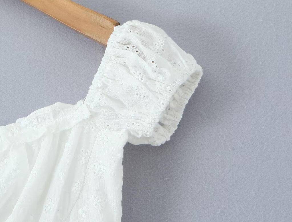 French Chic White Lace Camisole Dress: Summer Waist-Cinching Sexy Short Skirt for Women