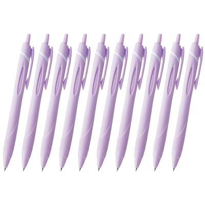 Mitsubishi Pencil Jetstream Kugelschreiber Weich Leicht zu Schreiben 10er Pack Ölbasierte Stifte, 10er-Packung, 0,7 mm Spitze, Lila, Mit, SXN15007.49