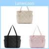 Ladies Tote Bag With Zipper Puffer Design For Casual Travel And Gift