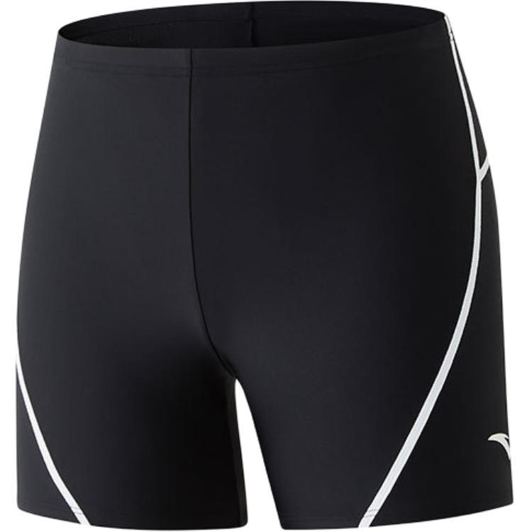 Anta Water Resistant Breathable Slim Fit Professional Competitive Training Swim Shorts Men Swimwear Black 1824532401-10