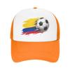 Netz-Sonnenhut Kolumbien Kolumbien Flagge Frühling Trucker-Kappe Für Paar Frauen yk Retro Sonnenschutz K-Pop Rock Baseballkappe