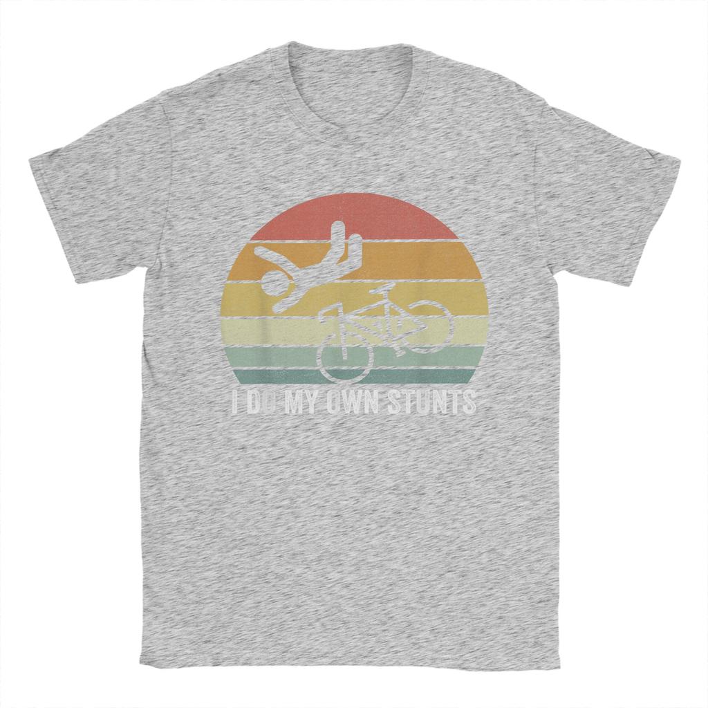 Retro I Do My Own Stunts Shirt Bike Lovers T-Shirt Fashion T Shirts Short Sleeve Y2K Fun Tshirt Summer O-Neck Oversized Clothing