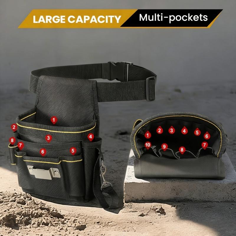 Nwe Electrician Tool Bag Waist Pack Heavy Duty Canvas Oxford Cloth Multi Functional Hardware Tool Pouch