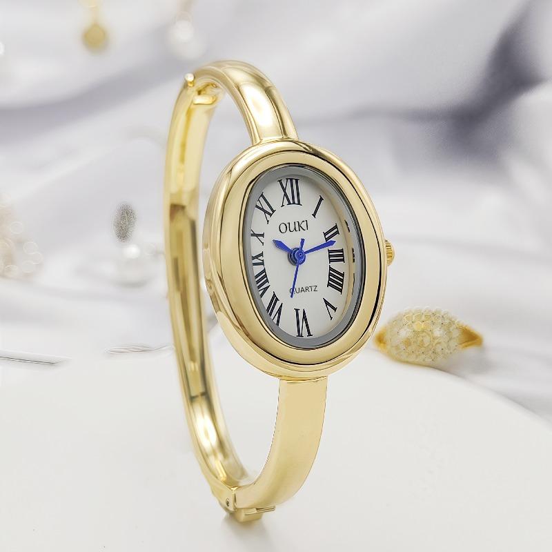 New Bath Bracelet Ladies Watch Women s Watch Fashion Oval Roman Scale Women s Watch Quartz Watch