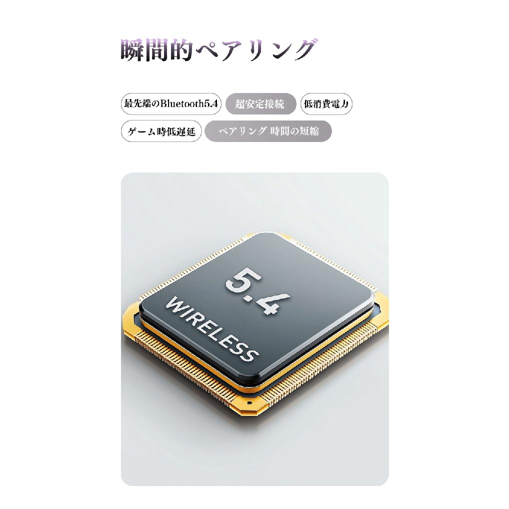 SANSUI W22PRO Wireless Bluetooth Noise Automatic Playback Fast Compact and Perfect for and Gaming Earphones, 5.4, Cancelling, Pairing, IPX4,