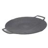 Round BBQ Grill Pan Anti Stick Coating Induction Cooker Griddle Plate for Outdoor Camping Picnic Party